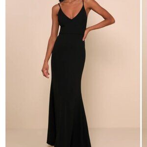 Lulus Infinite Glory Black Maxi Dress
